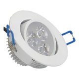 12 Spot 3w De Led Direcional Embutir Sanca Redondo Cor Branco Quente Bivolt