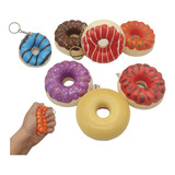 12 Squishy Chaveiros Donuts Macio Anti Stress Apertar Fidget