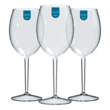 12 Taça De Vinho Acrilico 600 Ml Elegance Premium