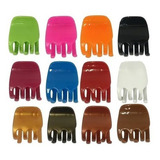 12 Unidades Piranha Prendedor Média Cabelo Colorida