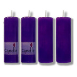 12 Velas 7 Dias Votiva Violeta 260g Parafina Pura Atacado