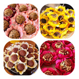 120 Forminhas De Doces Finos Flor Luxo Casamento Festa Cores