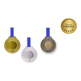 120 Medalhas Metal 44mm Lisa Ouro