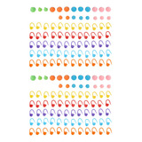 120 Peças De Tricô Crochê Ponto Fixo Mistura De Cores