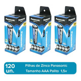 120 Pilhas De Zinco Panasonic Aaa