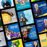124 Artes Para Candidato À Eleição: 100% Editáveis Com Canva