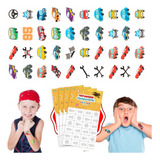128 Tatuagem Temporária Infantil Carros Menino Criança Kit