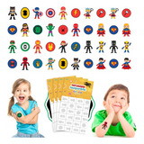 128 Tatuagem Temporária Infantil Herois Hulk Thor Aranha Kit