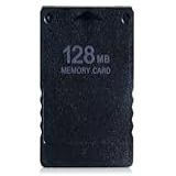 128MB Memory Card For PS2 Black Video Game 