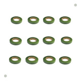12x Fitas Floral Verde Marrom Para Artesanato Adesiva 29mts