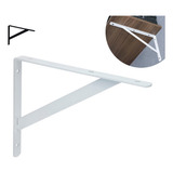 12x Suporte Mão Francesa Cantoneira Prateleira 20cm C Kit Cor Branco