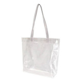 13 Sacola Praia Bolsa Plástica Alça Transparente Cristal Pvc