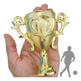 13 Unid Trofeu Taça De Futebol Festas Na Cor Dourado 