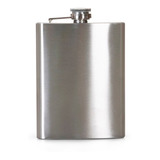 13 Cantil Porta Bebida De Bolso 205ml Inox 7oz whisky Vodka