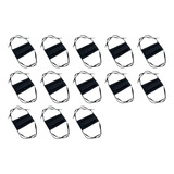 13 Máscaras Duplo Tecido Lavável Tricoline Confortável Preta