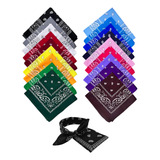 130 Bandanas Estampadas Várias Cores Lenço Atacado Revenda