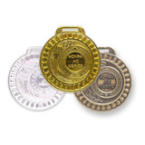 130 Medalhas 44mm H mérito Ouro Prata Bronze Aço Com Fita