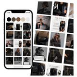 1300 Templates Sofisticados Super Pack Canva Feed Instagram