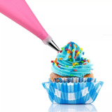 14 Bicos Inox Confeitar Bolos Tortas Doces + Saco Silicone