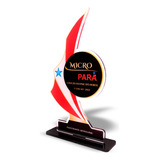 14 Troféus 10x10cm Personalizados Em Acrílico