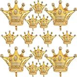 14 Balões De Coroa De Ouro Para Decoração De Chá De Bebê Festa De Casamento Aniversário 4 Gigantes E 10 Tamanhos Mini
