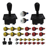 14 Botões Arcade Street F Nylon C micros 2comandos Completos