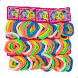 144 Kit Elastico Rabico Prender Cabelo Xuxinha Lycra Lacinho