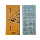 144 Blocos Cartela De Bingo Sifrão 2x1 100fls 18x10cm