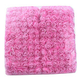 144 Mini Rosas De Eva Rosinha Artificial Uma Cor Por Pacote