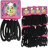 144 Rabico Para Cabelo Tipo Meia Elastico Xuxinha Preto