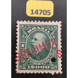 14705 Sobrecarga Specimen Rio Branco 1000 Réis Novo