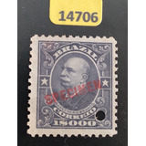 14706 Sobrecarga Specimen Rio Branco 1000 Réis Novo