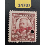 14707 Sobrecarga Specimen Rodrigues Alves 5000 Réis Novo