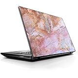 15 39-6 Cm Laptop Notebook Skin Vinyl Sticker Decalque Para 33-8 Cm 35-6 Cm 39-6 Cm 40-6 Cm HP Lenovo Apple Mac Dell Compaq Asus Acer-Rose Peach Pink Marble Pattern