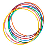 15 Bambolês Infantil Arco 65cm Colorido - Atacado