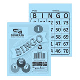 15 Blocos De Bingo Azul Sidgraph