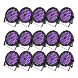 15 Canhao Refletor Led Par 64 Rgb 54 Leds 3w Dmx Dj Triled