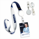 15 Crachás + Cordão Personalizado + Porta Crachá + Arte