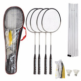 15 Kits Badminton Pro 4 Raquetes