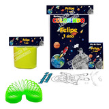 15 Livrinhos De Colorir + Giz De Cera Mola Maluca Kits Lembrancinhas Personalizadas Casamento - Aniversário - Dia Das Crianças - Natal - Escolas - Consultório - Festa Junina - Astronauta