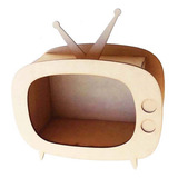 15 Mini Televisão 10cm Tv Retrô Antiga Mdf; Vintage Endstock