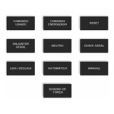 15 Placas Acrílico Painel Elétrico Medidas Personalizadas