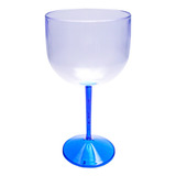 15 Taças De Gin Acrílico Base Cristal Colorida 550 Ml