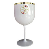 15 Taças Gin Personalizadas Com Borda Imp. Colorida 600ml