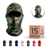 15 Touca Balaclava Mascara Camuflada Tática Militar Airsoft