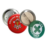 15 Bottons Boton Pin Cipa Brigadista De Incêndio 2 5cm