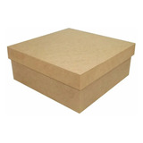 15 Caixa Caixinha 15x15x8 Mdf Crú Padrinhos Lembrancinha