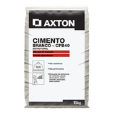 15-kg Cimento Cpb-40 Branco Estrutural Axton Artesanato,piso