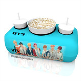 15 Kits Almofada Pipoca Cinema 2 Copos E Balde Lembrança Bts