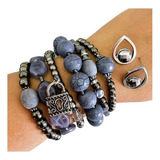 15 Kits Mix De Pulseiras E Brincos Atacado Revenda Pedraria